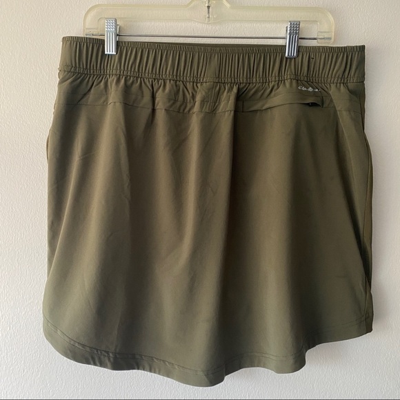 Eddie Bauer Green Nylon Travex Skort Skirt Size large - Picture 4 of 6